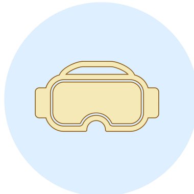 Gözlükler. Web simgesi basit illüstrasyon