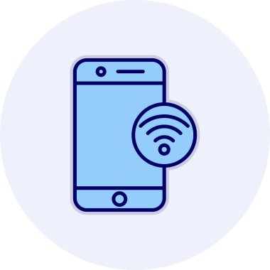 wifi vektör simgesi modern basit illüstrasyon 