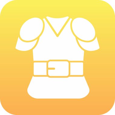 Gömlek simgesi, vektör illüstrasyonu basit tasarım