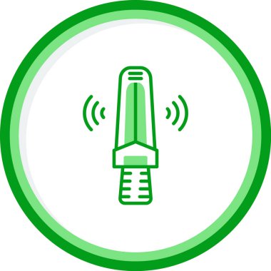 Metal dedektörü. Web simgesi basit illüstrasyon             