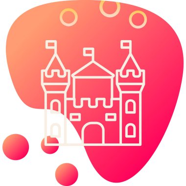 Castle vektör resimleme tasarımı