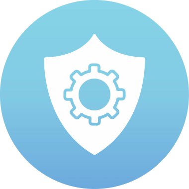 Veri koruma simgesi, vektör çizim                  