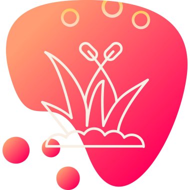 Çimen ağ ikonu vektör illüstrasyonu