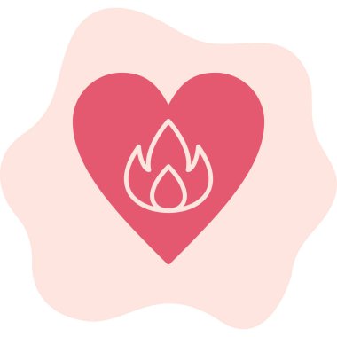 Tutku web simgesi basit illüstrasyon