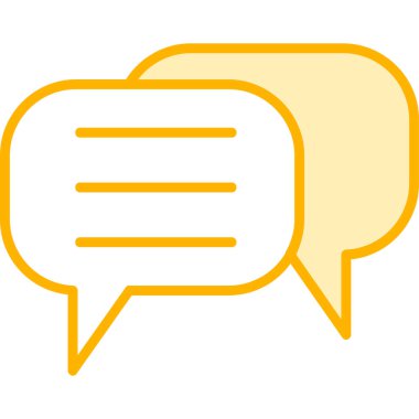 Sohbet simgesi vektör illüstrasyonu 