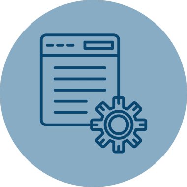 Web simgesi, vektör illüstrasyonuName