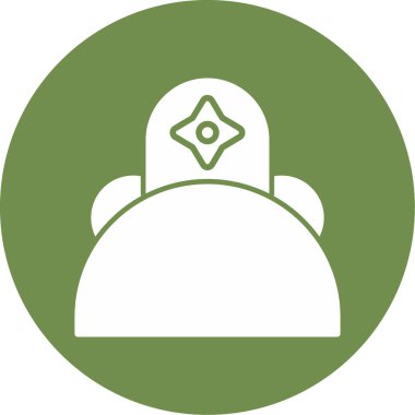 Saç bandı web simgesi, vektör illüstrasyonu