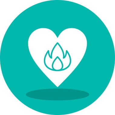 Tutku web simgesi basit illüstrasyon