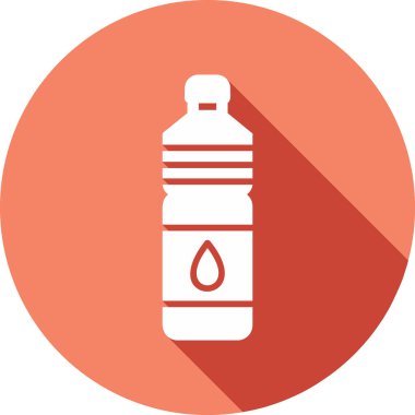 Su şişesi. Web simgesi basit illüstrasyon