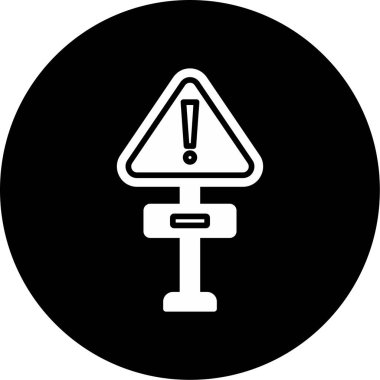 dikkat yol işareti simgesi vektör biçiminde