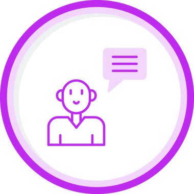 Topluluk Yöneticisi Web simgesi vektör illüstrasyonu