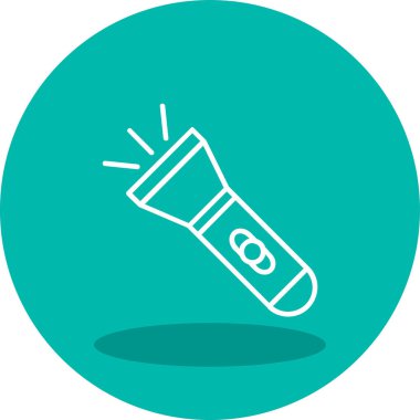 el feneri. Web simgesi basit illüstrasyon