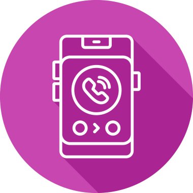 telefon arama simgesi, vektör illüstrasyonu basit tasarım