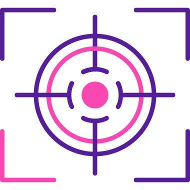 Hedef. Web simgesi basit illüstrasyon