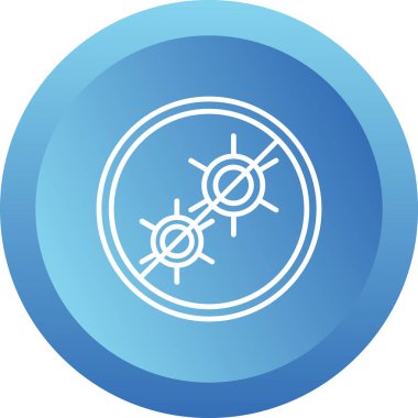 Antibakteriyel modern simgenin vektör çizimi        