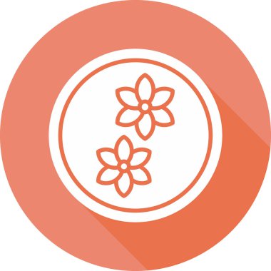 çiçek web simgesi, vektör illüstrasyonu, koku konsepti      