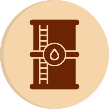 Petrol varili ikonu. Web simgesi vektör illüstrasyonu