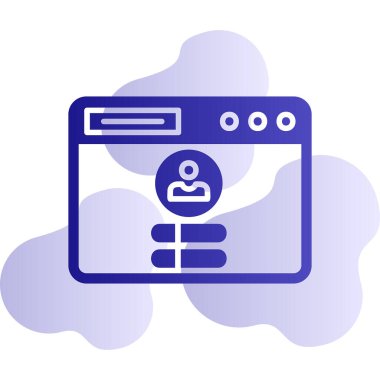 Günlük Kaydı Web simgesi, vektör illüstrasyonu