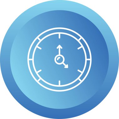 Saat simgesi, vektör illüstrasyonu basit tasarım