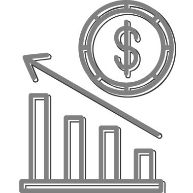 Ekonomi simgesi modern basit illüstrasyon 