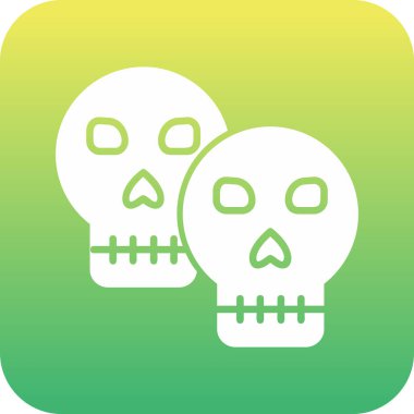 kafatası simgesi vektör illüstrasyonu