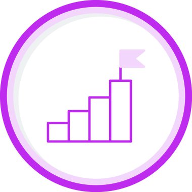 Grafik simgesi vektör illüstrasyonuna ulaşılıyor