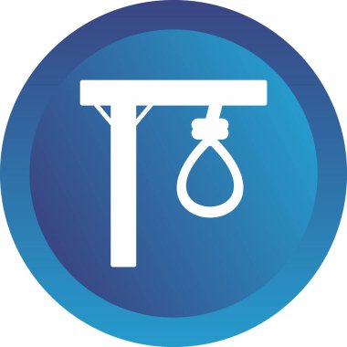 Gallow web simgesi, vektör illüstrasyonu