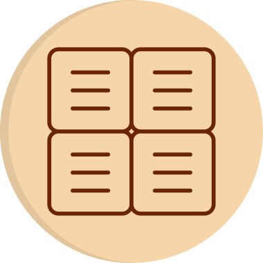 Kare simge tasarımı, vektör illüstrasyonu 