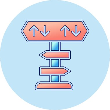 yönler web simgesi basit tasarım 