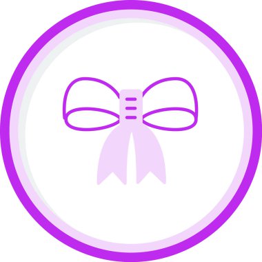 Kurdele yayı. Web simgesi basit illüstrasyon 