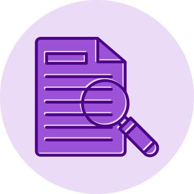 Yazılı kayıtlar ve büyüteçle filoloji kavramı, düz stil vektör illüstrasyonu