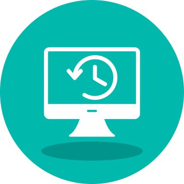 Tarih web simgesi. Basit resimleme