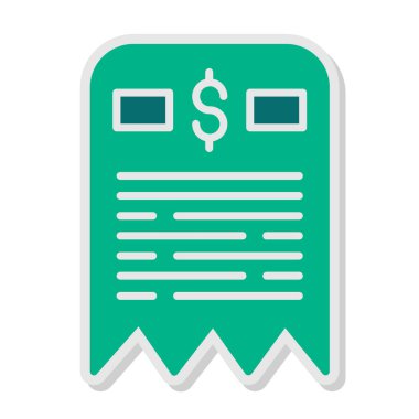 fatura simgesi vektör illüstrasyonu