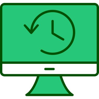 Tarih web simgesi. Basit resimleme