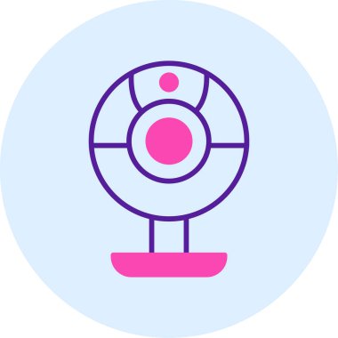 Web kamera simge vektör çizim