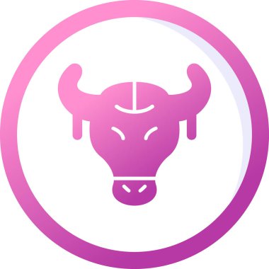 Boğa Kafatası ikon vektör çizimi