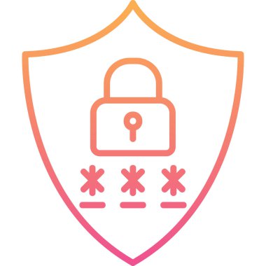 Gizlilik simgesi vektör illüstrasyon tasarımı