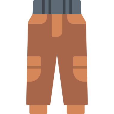 pantalon web simgesi, vektör illüstrasyonu