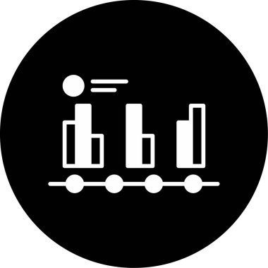 Diyagram web simgesi basit illüstrasyon 