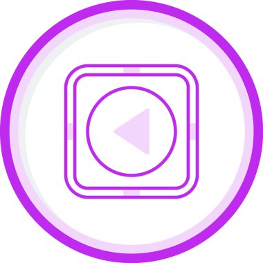 Ters düğme vektör simgesi, illüstrasyon