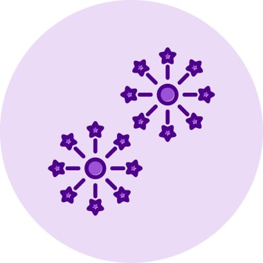 Havai fişek web simgesi, vektör illüstrasyonu 