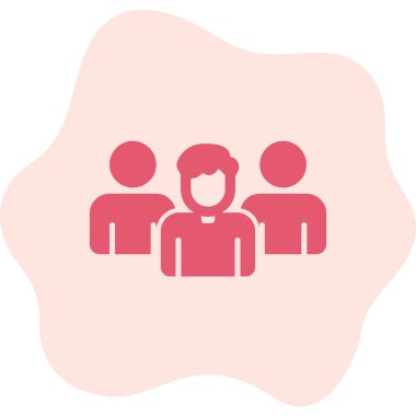 Takım. Web simgesi basit illüstrasyon 