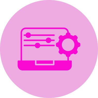 Simgeyi ayarlamanın vektör illüstrasyonu 