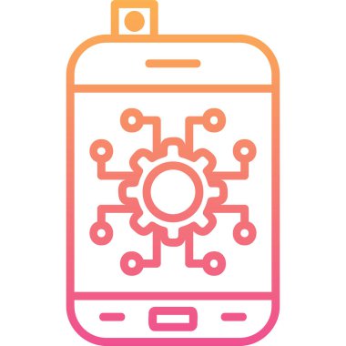 Otomatik ağ simgesi vektör illüstrasyonu 