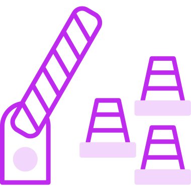 Bariyer ağ simgesi, vektör illüstrasyonu