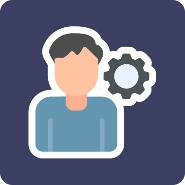 kişisel beceri simgesi, vektör illüstrasyonu basit tasarım