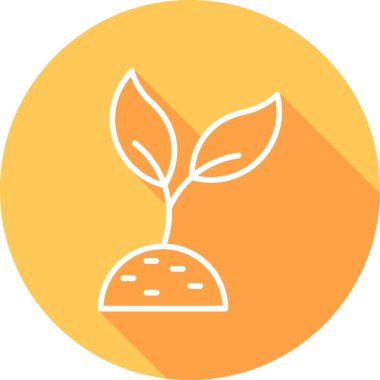 Bitki. Web simgesi basit illüstrasyon 