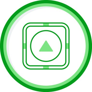 ok yukarı simgesi, ağ basit illüstrasyon