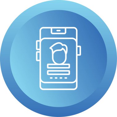 Giriş uygulaması simgesi vektör illüstrasyonu 