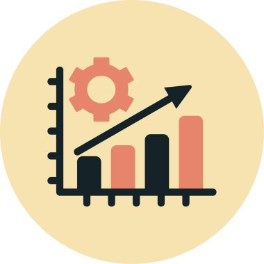  Üretim düzlüğü simgesi, vektör illüstrasyonu